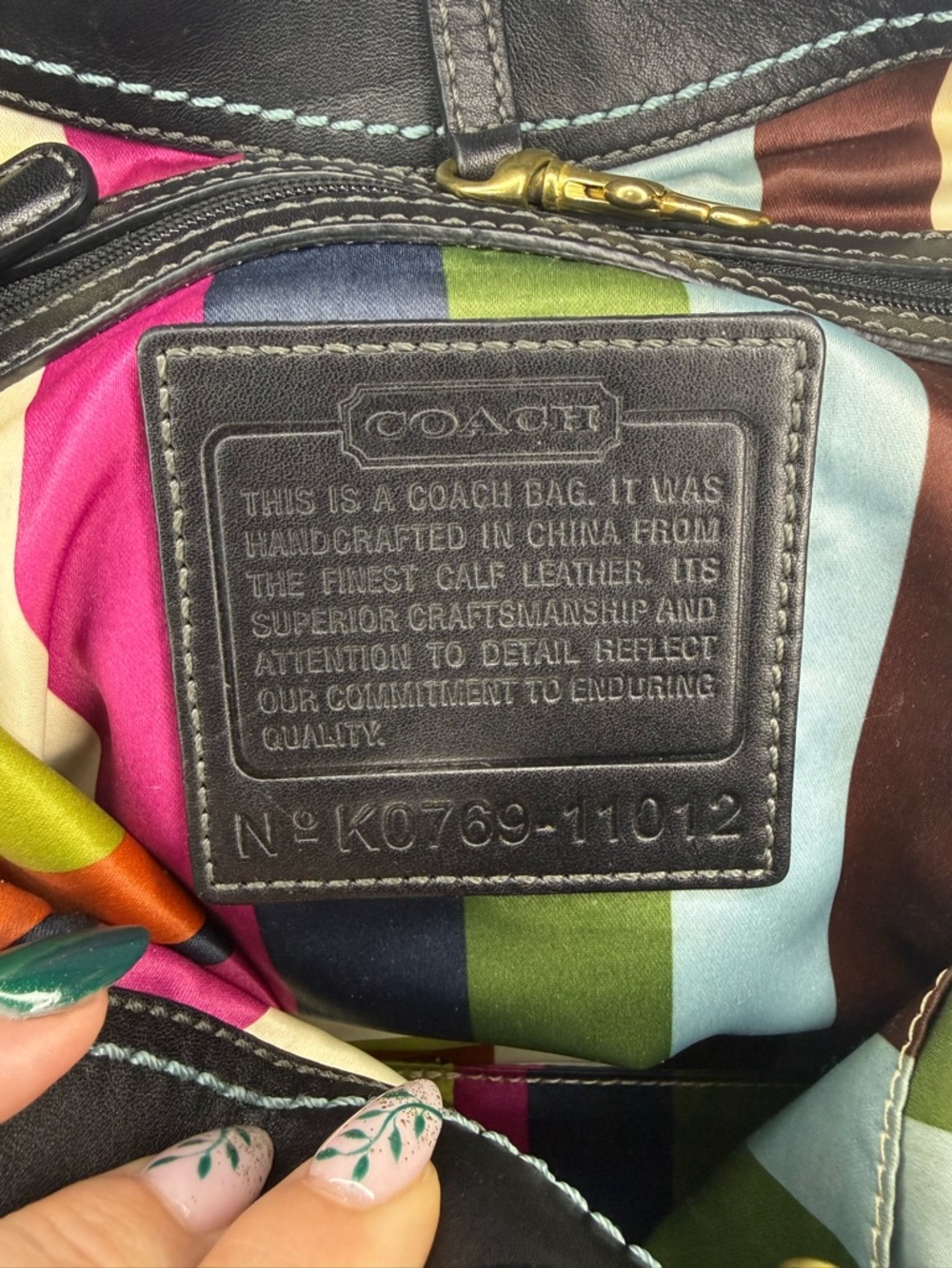 COACH Ergo Legacy Black Patent Leather  65th Anniversary Hobo Bag 11012 - Picture 9 of 16